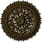 Ekena Millwork Lariah Ceiling Medallion (Fits Canopies up to 1 3/8"), 24 3/4"OD 1 3/8"ID x 3 1/4"P, Brass CM24LABRS - alternate 1